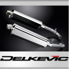 HONDA VTR1000 FIRESTORM 1997-2003 KIT-Silencieux 2x 420mm Tri-Ovale Inox