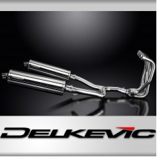 KAWASAKI ZZR1100 1990-2001 Echappement Complet 4-2 Silencieux 450mm Ovale Inox