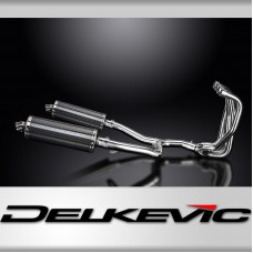 KAWASAKI ZZR1100 1990-2001 Echappement Complet 4-2 Silencieux 350mm OvaleCarbone