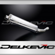 Inox 450mm Ovale Sortie Droite Pot Echappement Silencieux YZF-R1 YZFR1 98-01