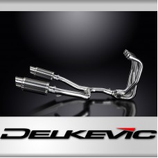 KAWASAKI ZZR1100 1990-2001 Echappement Complet 4-2 Pot 200 Rond Carbone PISTE