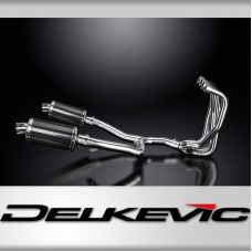 KAWASAKI ZZR1100 1990-2001 Echappement Complet 4-2 Pot 225mm Ovale Carbone PISTE