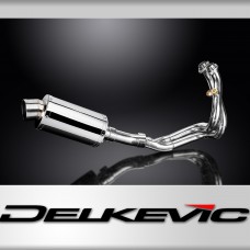 CFMOTO 650NK 16-22 DE-CAT SS70 OVALE SILENCIEUX 225mm 2-1 SYSTÈME COMPLET EN ACIER INOXYDABLE 304