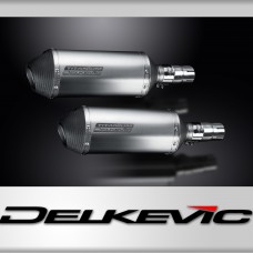 Kawasaki EN500C 1996-2009 Echappement KIT-Silencieux 260mm X-Ovale Titane