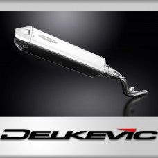 Suzuki DR125 SM 2005-2014 Echappement KIT-Silencieux 420mm Tri-Ovale Inox 