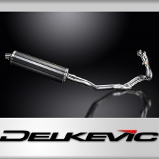 CFMOTO 650NK 2016-2023 Echappement Complet 2-1 Silencieux 450mm Ovale Carbone