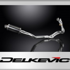 CFMOTO 650NK 2016-2023 Echappement Complet 2-1 Silencieux 225mm Ovale Carbone