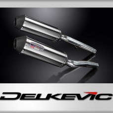 Triumph Trophy 1200 1991-1993 Echappement KIT-Silencieux 343mm X-Ovale Inox