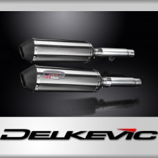 Honda CB450 K3-K7 1970-1974 Echappement KIT-Silencieux 343mm X-Ovale Inox