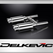 Kawasaki W650 W800 1999-2021 Echappement KIT-Silencieux 200mm Rond Inox