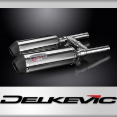 Kawasaki W650 W800 1999-2021 Echappement KIT-Silencieux 343mm X-Ovale Inox