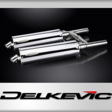 Kawasaki W650 W800 1999-2021 Echappement KIT-Silencieux 450mm Ovale Inox