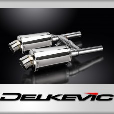 Kawasaki W650 W800 1999-2021 Echappement KIT-Silencieux 225mm Ovale Inox