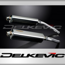 Suzuki GSXR1100 K-L-M-N 1989-93 Echappement KIT-Silencieux 420mm Tri-Ovale Inox 