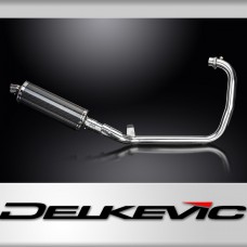 Royal Enfield Scram 411 22-24 Echappement Complet Silencieux 350mm Ovale Carbone