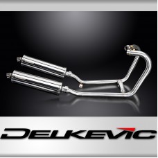 Triumph Thruxton 1200 R/RS 2016-2024 Echappement 2-2 Silencieux 450mm Ovale Inox