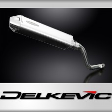 Honda XR125L 2003-2010 Echappement KIT-Silencieux 420mm Tri-Ovale Inox 