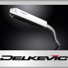 Honda XL650V Transalp 2000-08 Echappement KIT-Silencieux 420mm Tri-Ovale Inox 