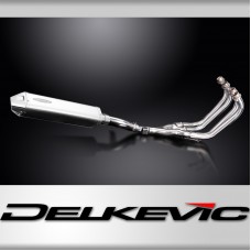 Yamaha XJ600 Diversion 92-04 Echappement 4-1 Silencieux 420mm Tri-Ovale Inox 