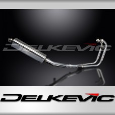 Suzuki GS500 E/F 1989-09 Echappement Complet 2-1 Silencieux 420mm Tri-Ovale Inox