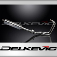 Kawasaki ER5 1996-2007 Echappement Complet 2-1 Silencieux 420mm Tri-Ovale Inox