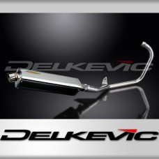 Yamaha YBR125ED 2005-2016 Echappement Complet Silencieux 420mm Tri-Ovale Inox