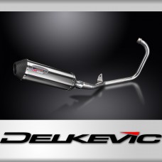 Yamaha YBR125ED 2005-2016 Echappement Complet Silencieux 343mm X-Ovale Inox