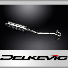 Kawasaki KLR650A 1987-2007 Echappement Complet Silencieux 350mm Ovale Inox