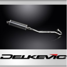 Kawasaki KLR650A 1987-2007 Echappement Complet Silencieux 350mm Ovale Carbone