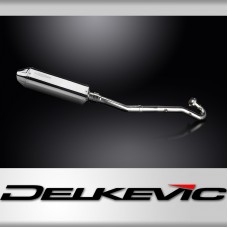 Kawasaki KLR650A 1987-2007 Echappement Complet Silencieux 320mm Tri-Ovale Inox