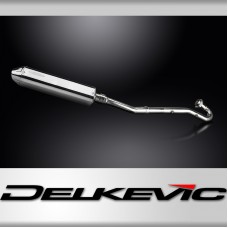 Kawasaki KLR650A 1987-2007 Echappement Complet Silencieux 420mm Tri-Ovale Inox