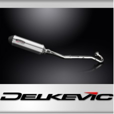 Kawasaki KLR650A 1987-2007 Echappement Complet Silencieux 343mm X-Ovale Inox