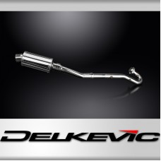 Kawasaki KLR650A 1987-2007 Echappement Complet Silencieux 225mm Ovale Inox