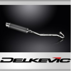 Kawasaki KLR650A 1987-2007 Echappement Complet Silencieux 350mm Rond Carbone