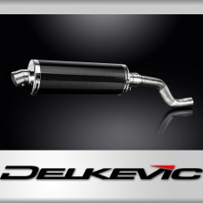 Yamaha XT500 TT500 1977-1989 Echappement KIT-Silencieux 350mm Ovale Carbone