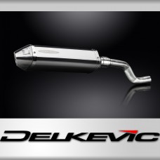 Yamaha XT500 TT500 1977-1989 Echappement KIT-Silencieux 320mm Tri-Ovale Inox