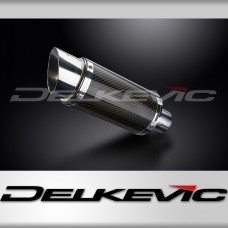 Delkevic Moto Silencieux 200mm Rond Carbone Avec Des Sangle