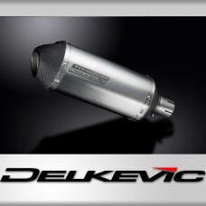 Delkevic Moto Silencieux 260mm X-Ovale Titane Avec Des Sangle