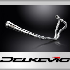 Yamaha XS650SE 1978-1985 Echappement 2-1 Silencieux A Cone Inverse Inox Poli