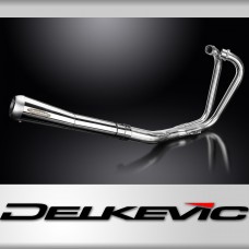 Kawasaki Z750B Twin 1976-79 Echappement 2-1 Silencieux A Cone Inverse Inox Poli