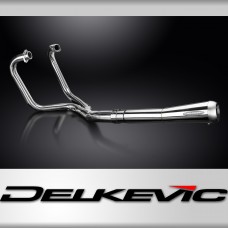 Honda CX500 C Custom Deluxe 78-81 Echappement 2-1 Silencieux A Cone Inverse Inox