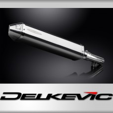 Honda NT1100 2022-2024 Delkevic Echappement KIT-Silencieux 420mm Tri-Ovale Inox 