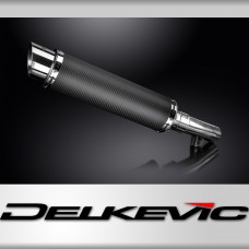 Honda NT1100 2022-2024 Delkevic Echappement KIT-Silencieux 350mm Rond Carbone