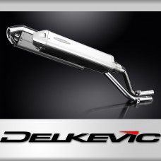 Honda NX650 Dominator 1995-2002 Echappement KIT-Silencieux 420mm Tri-Ovale Inox