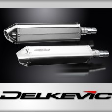 Triumph Legend 900 1998-2001 Echappement KIT-Silencieux 420mm Tri-Ovale Inox