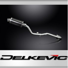 Suzuki DR350 1990-1999 Echappement KIT-Silencieux 225mm Ovale Carbone
