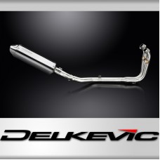 CFMOTO 450SR 2023-2025 Echappement Complet 2-1 Silencieux 320mm Tri-Ovale Inox