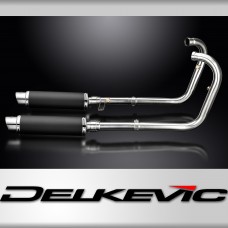 Kawasaki W650 99-06 W800 11-16 Echappement Complet Silencieux 350mm Rond Carbone