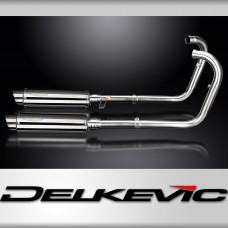 Kawasaki W650 99-06 W800 11-16 Echappement Complet Silencieux 350mm Rond Inox