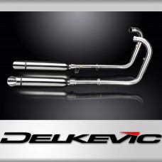 Kawasaki W650 99-06 W800 11-16 Echappement Silencieux 410mm Coupe Oblique Inox